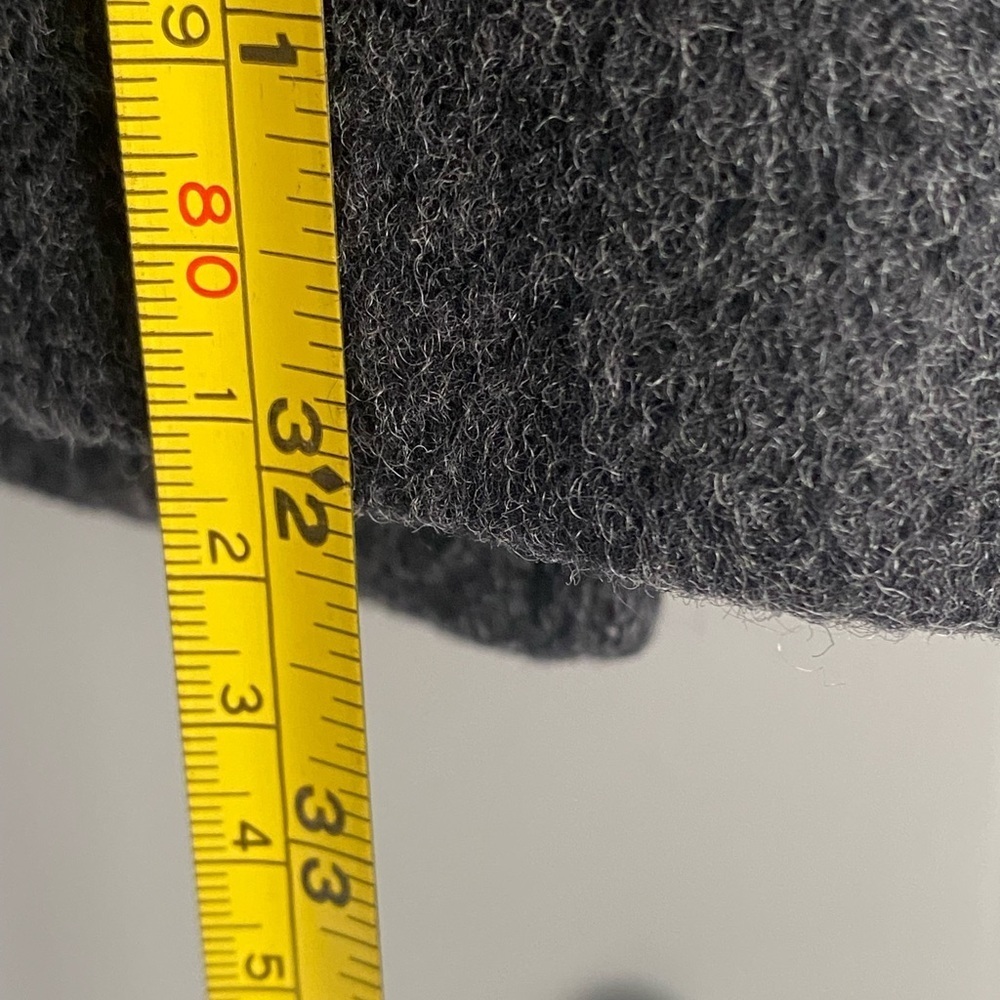 Searle Charcoal Pea Coat with Fur Collar - Picture 7 of 8